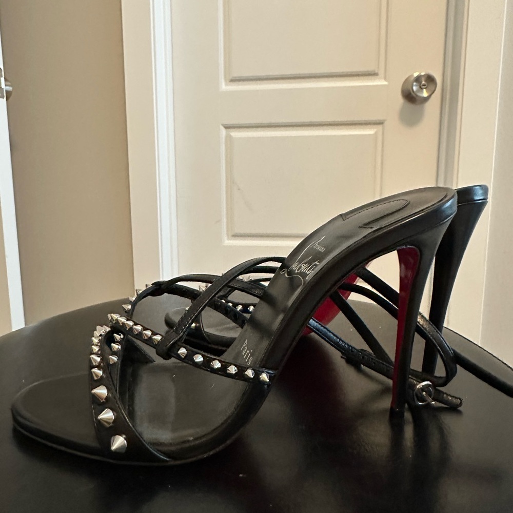 Christian Louboutin Black Studded Heels